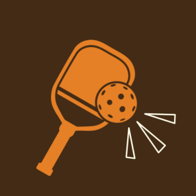 Pickleball logo image of a paddle and ball